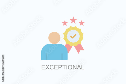 Exceptional Icon Or Logo Isolated Illustration