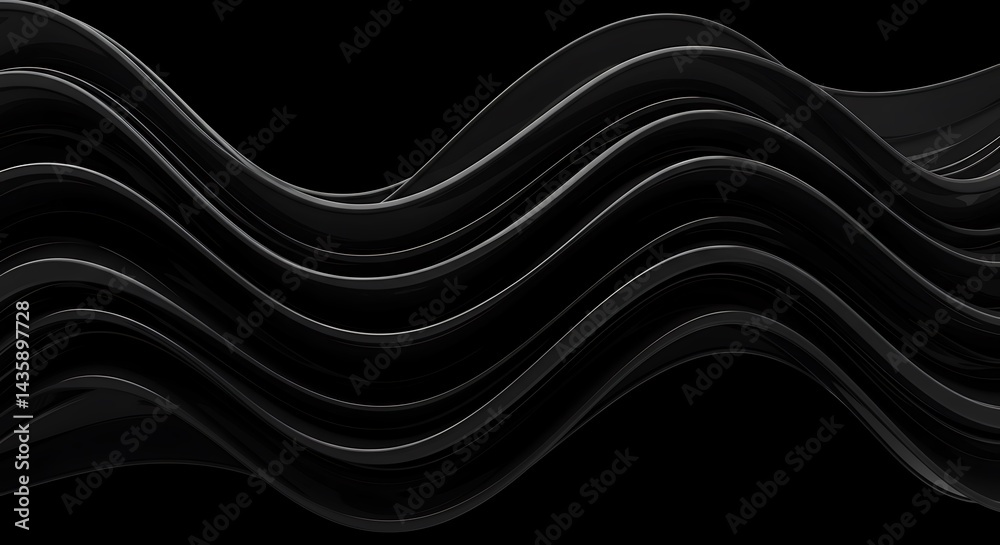 Obsidian Undulations AI Generated Obsidian Undulations AI Generated