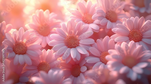 Easter floral wonder bursting with soft dainty petals jpeg background image