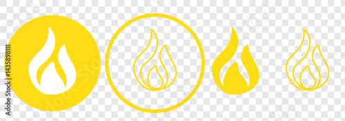 Fire icon vector. fire sign and symbol