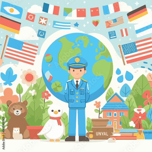world, poster, care, international, disability, illustration, vector, awareness, concept, people, global, day, disabilities, banner, worldwide, month, happy, rights, prevention, health, help, graphic 