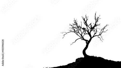 Abstract black ink splash on white background, artistic design element for creative projects, unique texture for graphic art, modern visual concepts