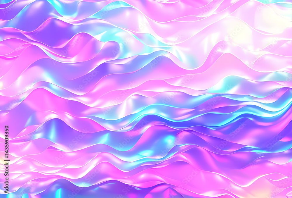 Fototapeta premium Nano future Rainbow Bright gradient background with mixed colors with tile transition, threads top. fluid, funky, futuristic, glow, glowing, grain, grunge, heaven, in good quality, generative ai