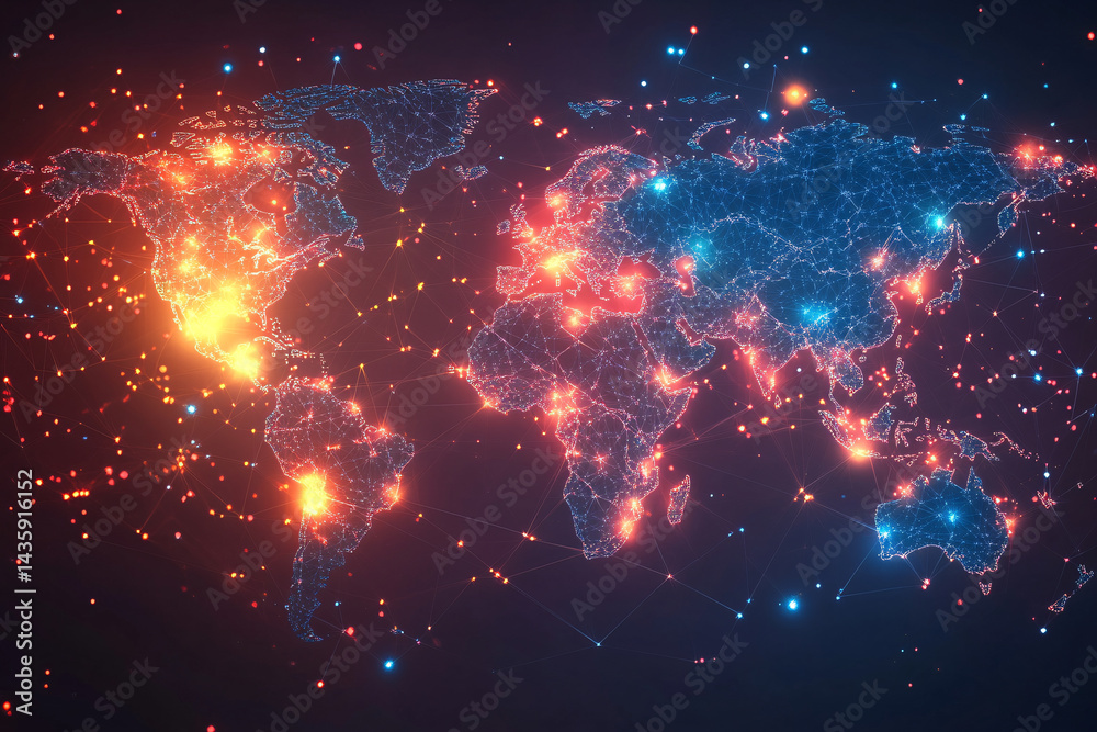 Futuristic World Map
