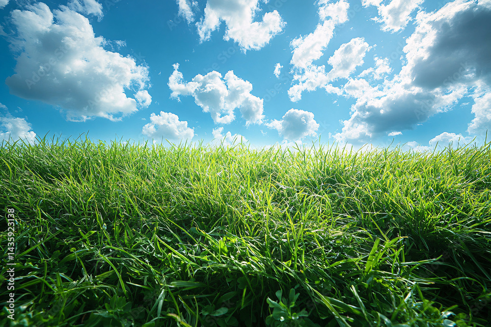 Grassy Field On A Sunny Day