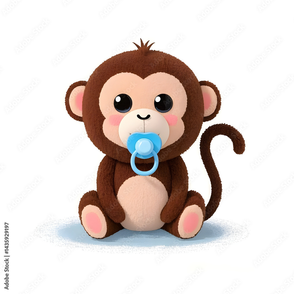 Fototapeta premium cute baby monkay