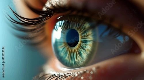 Eye of the woman, extremely close up 