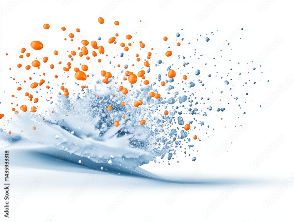 Fototapeta premium Splashing Colors, Abstract Liquid Art