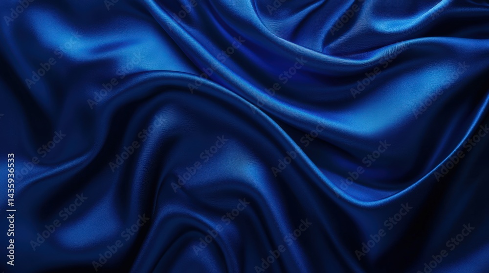 Obraz premium A luxurious blue gradient background featuring a silky, velvet-like transition of deep hues.