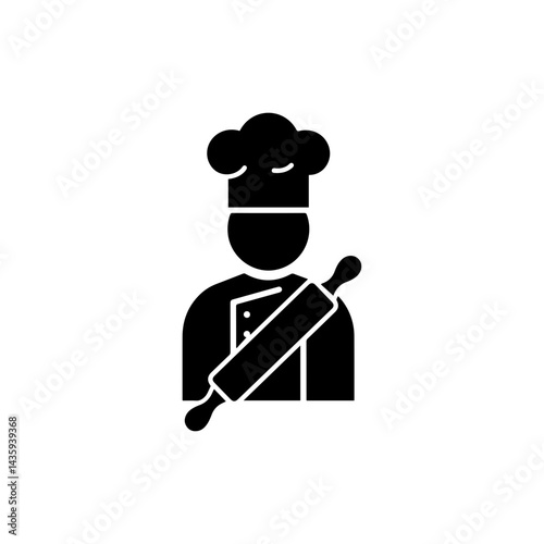 Chef Icon with Rolling Pin