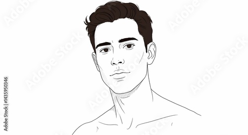 Evocative Portrait Line Art: Capturing Fleeting Expressions and Inner Worlds

