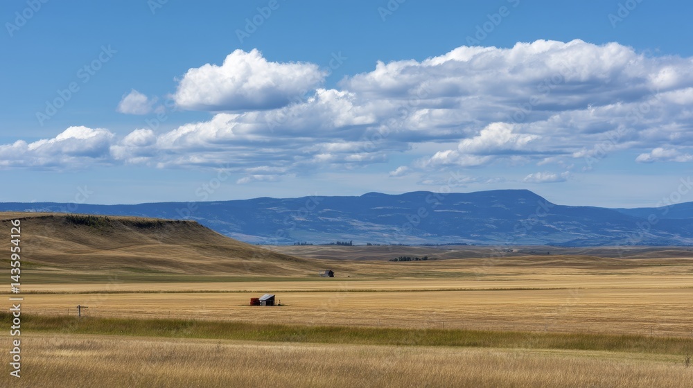 Obraz premium Abundant golden crop sun-drenched field a-4 - picturesque sunny summertime