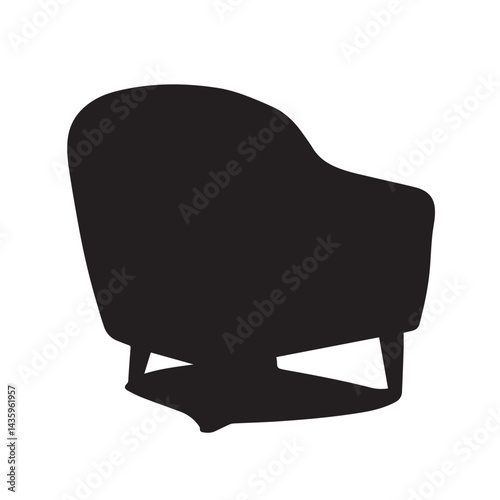 black tub chair