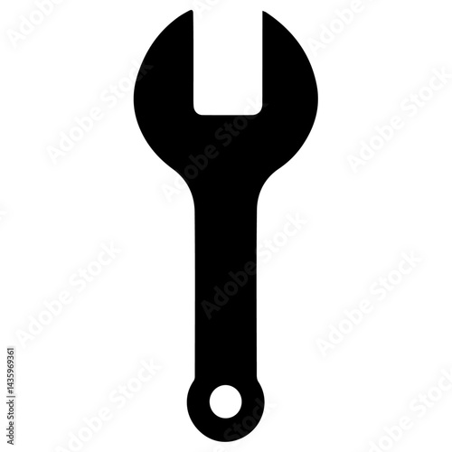 Wrench vector icon.