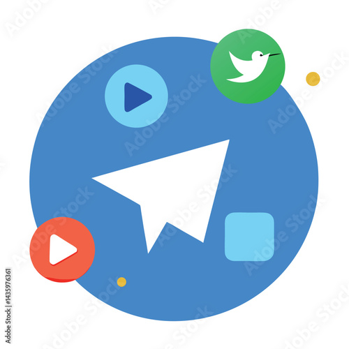 Messenger Apps WhatsApp Telegram Signal Icons