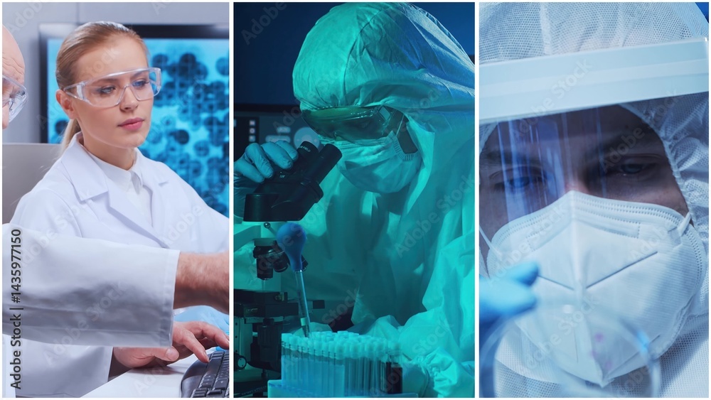 © Acronym - Technology and medical concept. Scientists, lab equipment and microscopes in biomedical innovations and clinical studies. Ideal for educational content. Vertical videos. © Acronym - Technology and medical concept. Scientists, lab equipment and microscopes in biomedical innovations and clinical studies. Ideal for educational content. Vertical videos.
