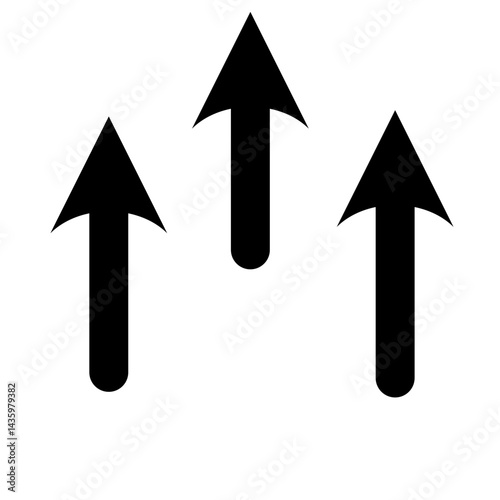 black arrow vector icon
