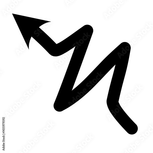 black arrow vector icon