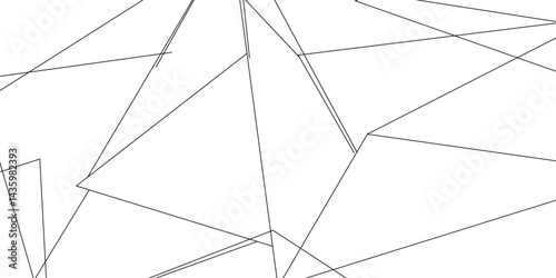 Abstract background with liens and triangles shape on white background. White and grey geometric overlapping rectangle pattern Geometric background soft shadows as patten ..White polygon textured .