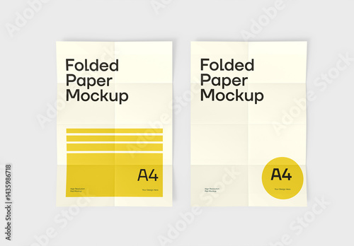 Folded Paper Mockup
