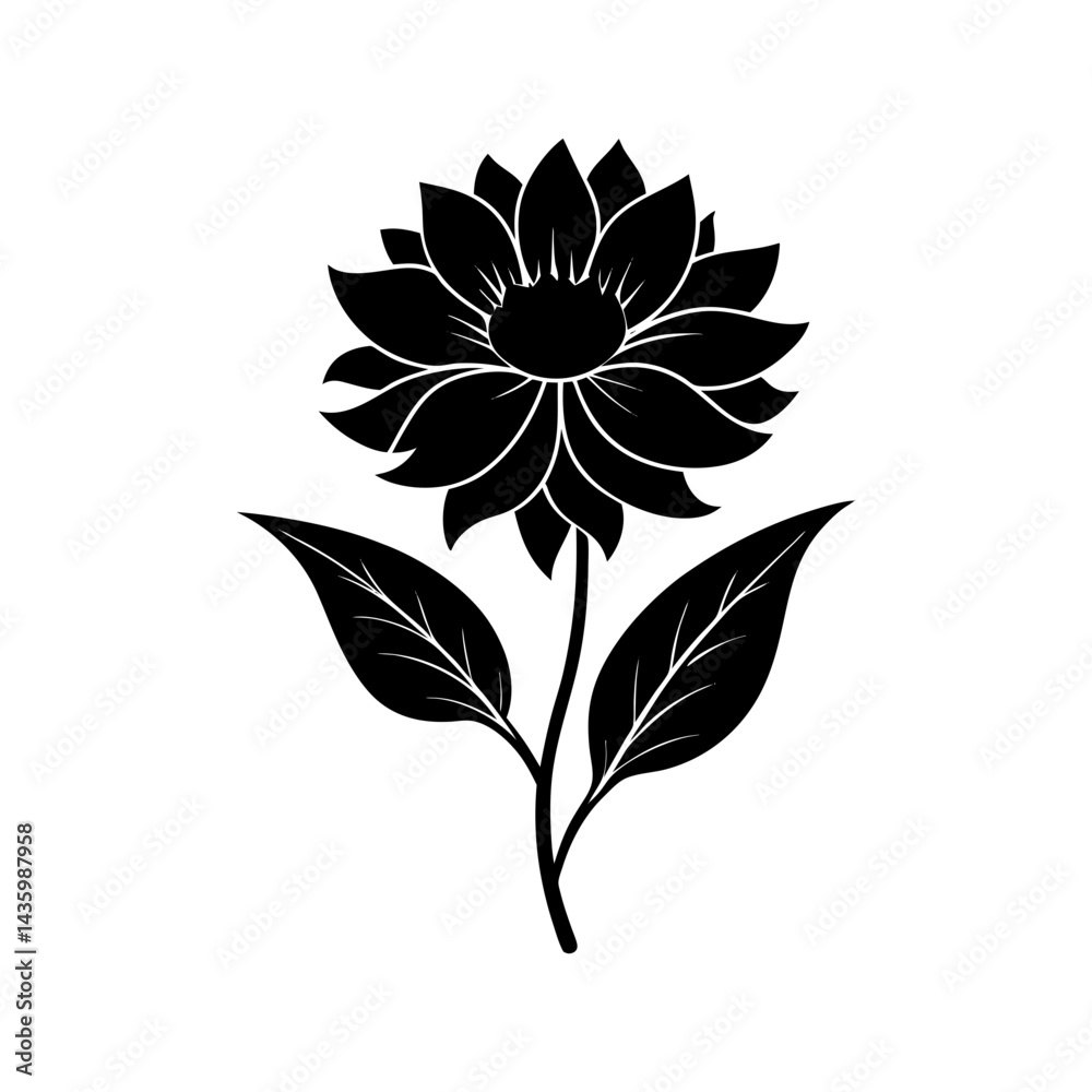 Flower Silhouette vector illustration