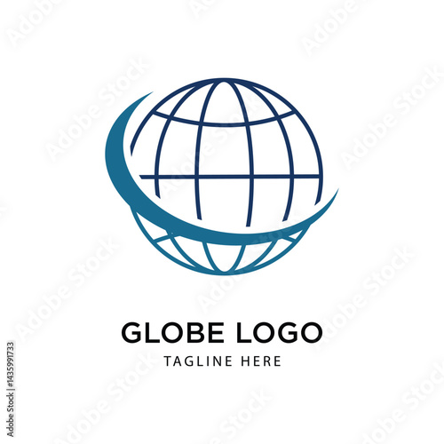Globe Logo Graphic Design Vector 