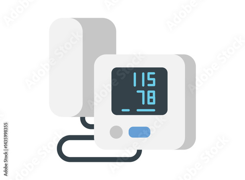set of an Medical Device BLood Pressure Monitor Illustration