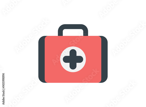 set of an Medical Device First Aid Kit Illustration