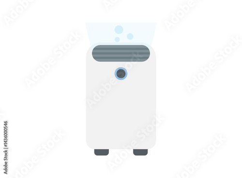 set of an Medical Device Air Purifier Illustration