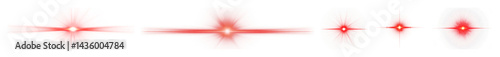 PNG Red laser light effects, element set on transparent background
