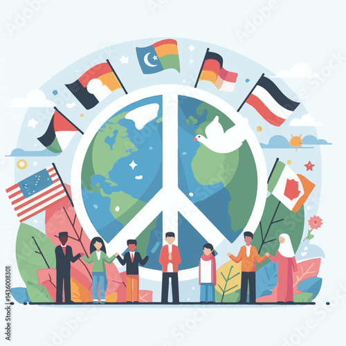 symbol, banner, international, illustration, background, holiday, day, graphic, sign, vector, army, may, independence, icon, peace, peacekeepers, design, celebration, blue, concept, united, silhouette
