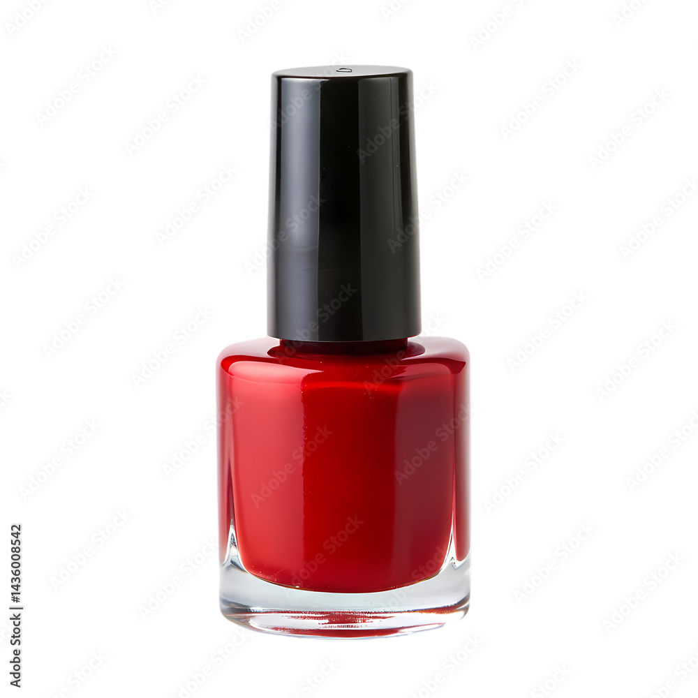 Red Nail Polish Bottle Stock Photo Beauty Cosmetics Product Image on transparent background Red Nail Polish Bottle Stock Photo Beauty Cosmetics Product Image on transparent background