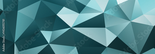 Abstract geometric light blue vector illustration featuring interconnected polygons and sharp angles, creating a dynamic and modern design.
