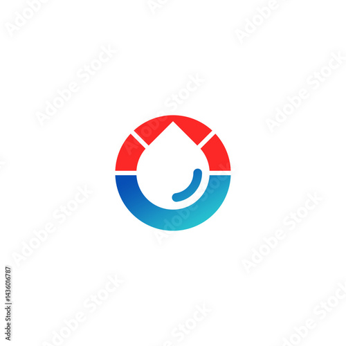 Free Download Modern Balance Drop: Abstract Temperature Fluid Vector Logo - GFXLoad