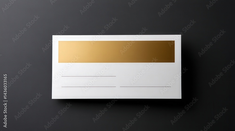 Elegant Blank Business Card on Dark Background for Personal Branding