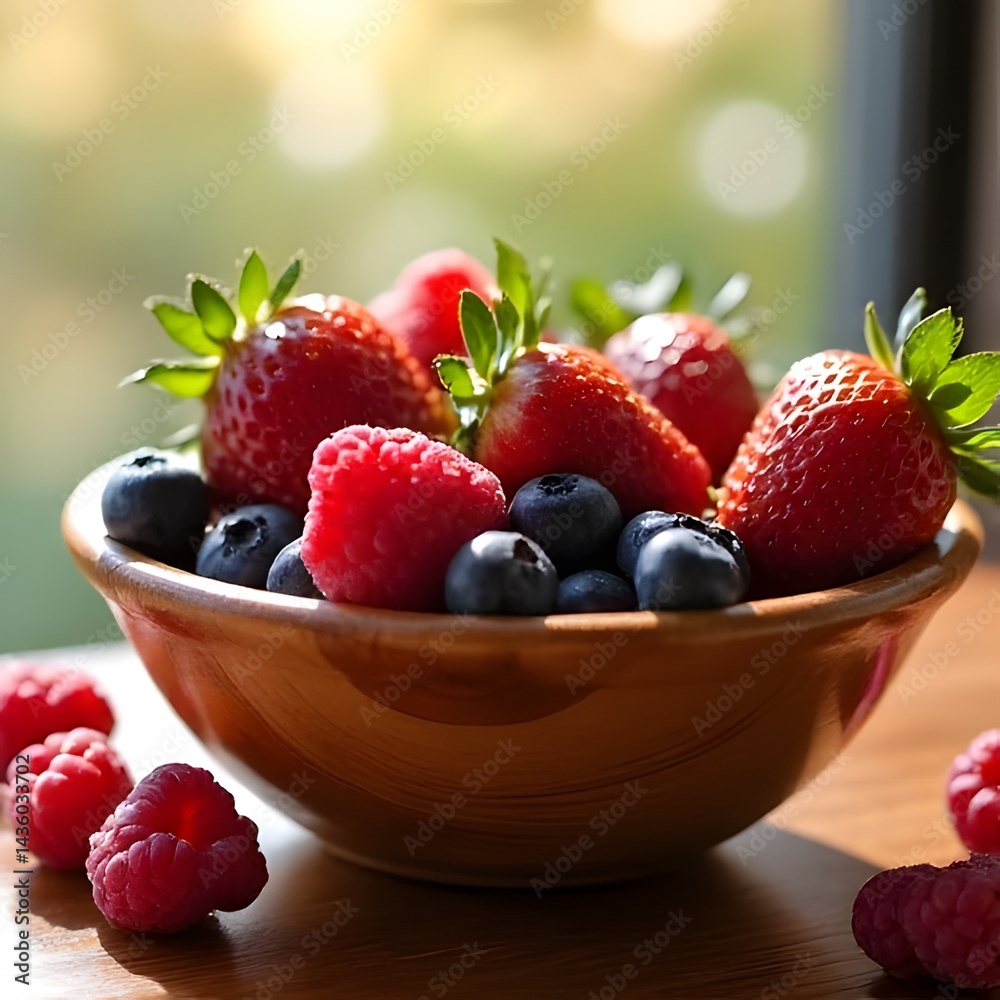 berries in a bowl berries in a bowl