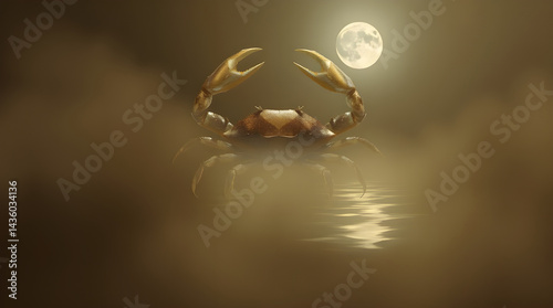Mystical Celestial Crab: The Spirit of Cancer