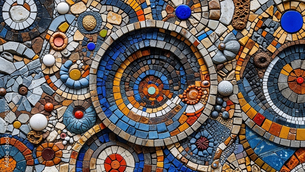 custom made wallpaper toronto digitalDadaism stone mosaic abstract design pattern artwork