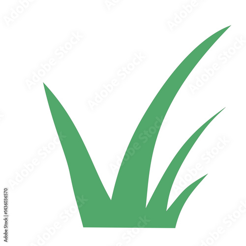 fresh green grass icon