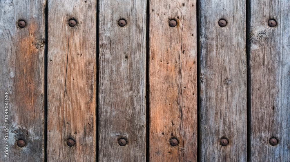 Fototapeta premium Rustic wood texture planks aged wooden surface weathered wood grain old planks vintage wood material