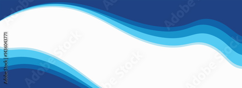 Sea waves layered vector background illustration and sea beach vector illustration.