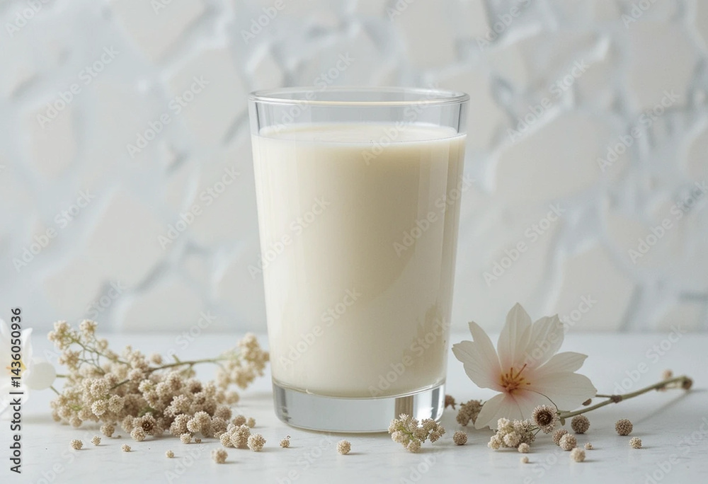 glass of milk glass of milk