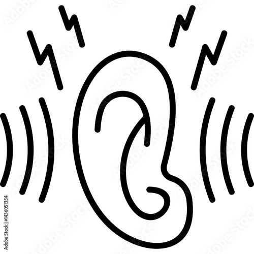 Noise Pollution Line Icon