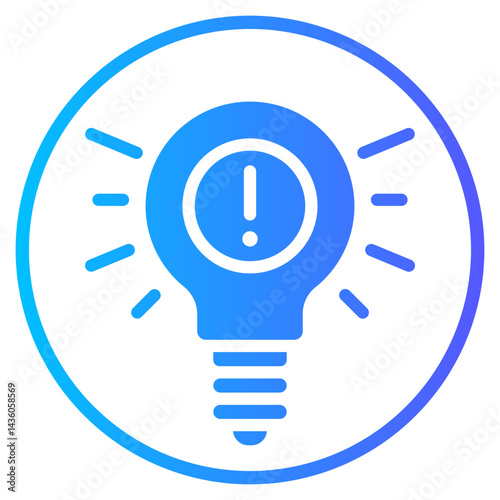 lighbulb gradient icon