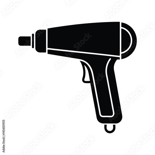 heat gun isolated on white