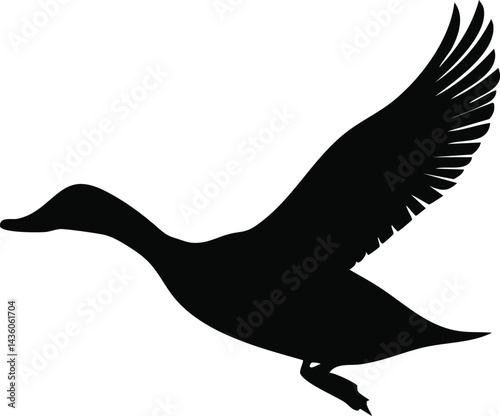 Duck Silhouette Vector SVG Cut File for Cricut and Sublimation