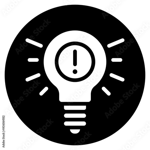 lighbulb glyph icon