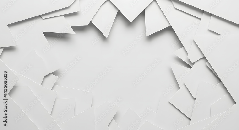 Obraz premium White Paper Pieces Abstract Background