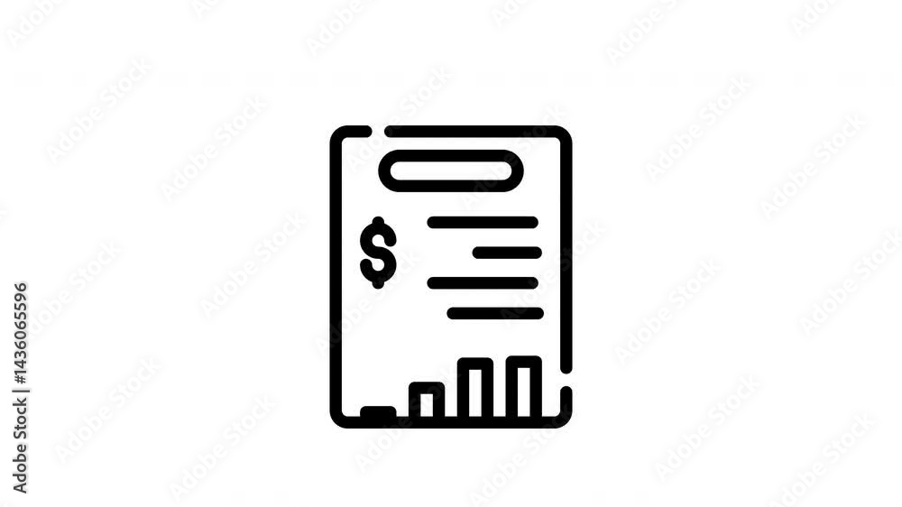 icon line motion graphic statement icon line motion graphic statement