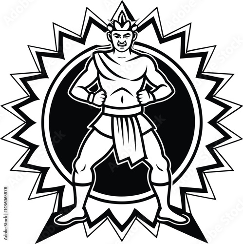 Kamehameha silhouette vector designs 19